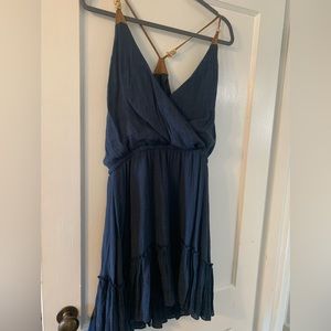 Paper Tee Navy Dress Large